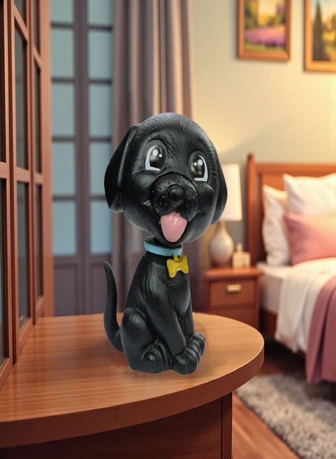 RIANZ® Bobble Head Dog for Car Dashboard, Home & Office | Cute Puppy Figurine Toy | Wobble Head Dog Showpiece for Gift & Decoration (Black) - Image 3